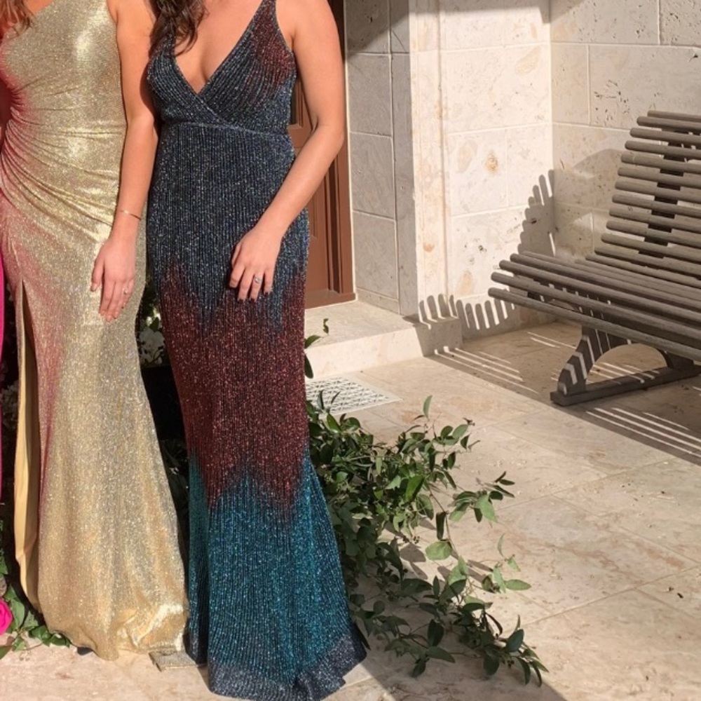 Missoni ombré lurex knit maxi dress